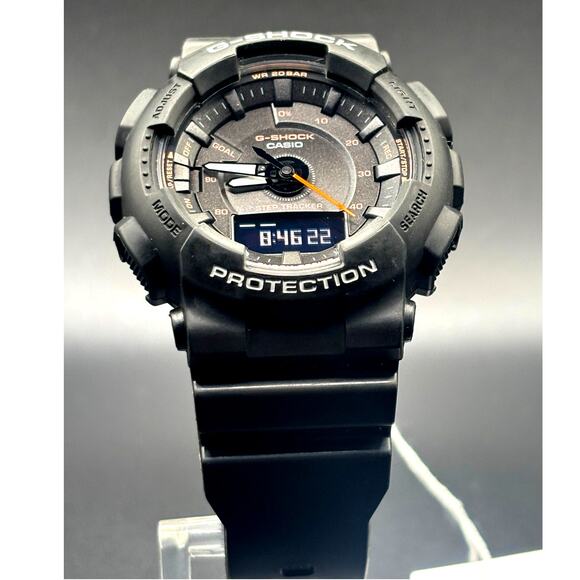 Casio G-Shock GMAS130VC-1A Unisex Black Analog Digital Step Tracker Watch NIBWT main image 16